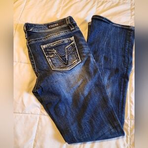 Vigoss embellished boot leg jeans 30x32